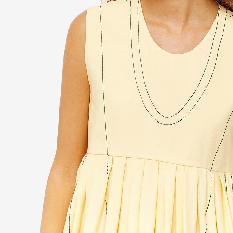 Donna Jil Sander Abito Giallo Viscosa M