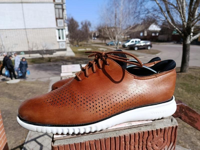 Men Cole Haan Heels Brown Leather 13