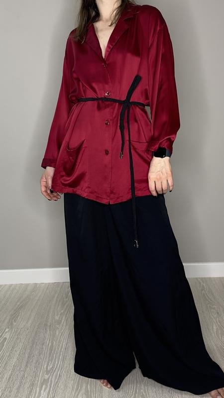 Women Sélite Shirt Red Silk One size