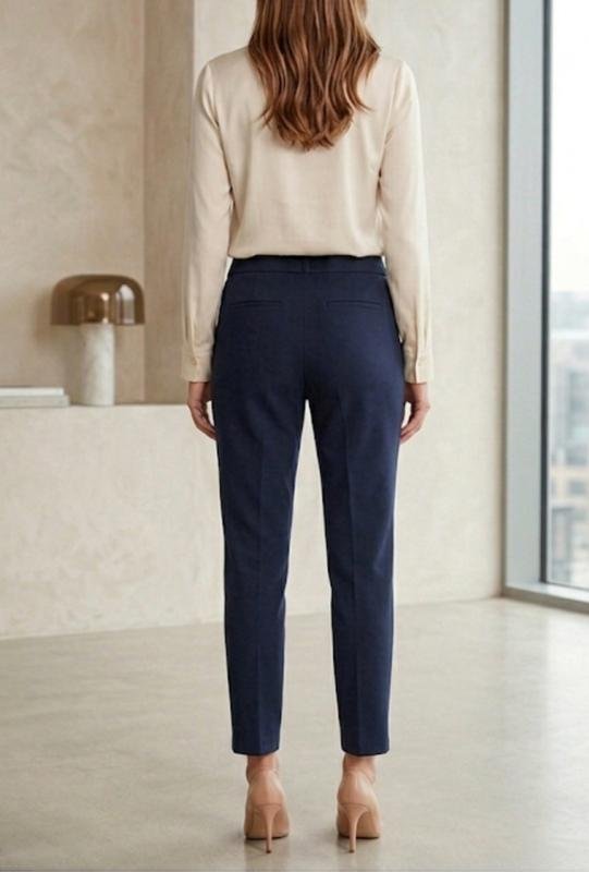 Femme Hobbs Pantalons Bleu Marine Viscose 46
