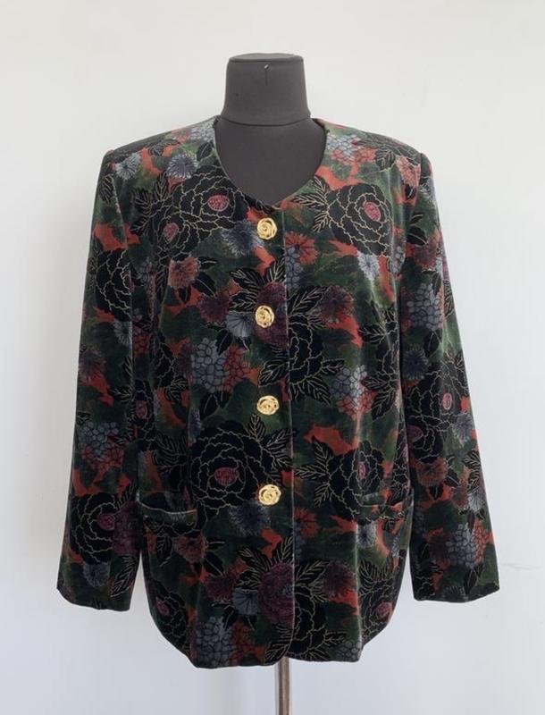 Women Peter Hahn Blazer Black Velvet XXL