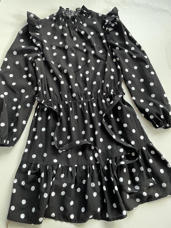 Femme George Robe Noire Viscose L