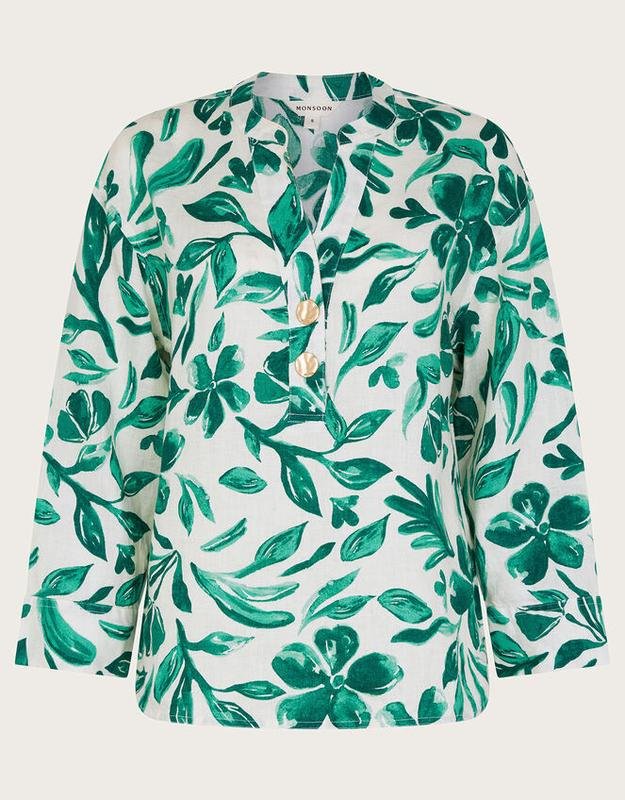 Damen Monsoon Hemd Weiß XXL
