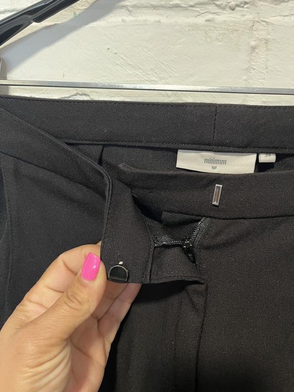 Donna Minimum Pantaloni Neri Viscosa S