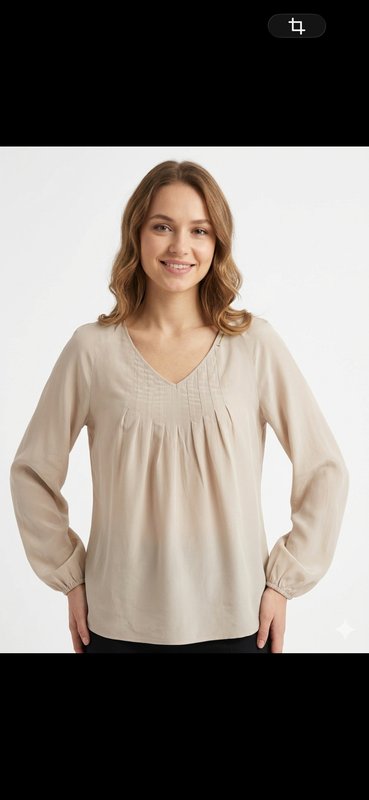 Femme Luisa Cerano Chemisier Beige Soie 36