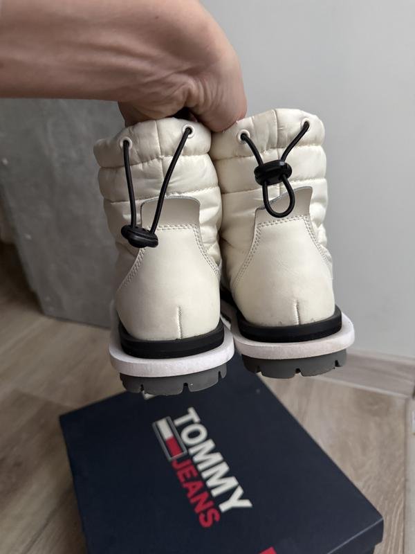 Damen Tommy Jeans Stiefel Elfenbein Polyester 38.5