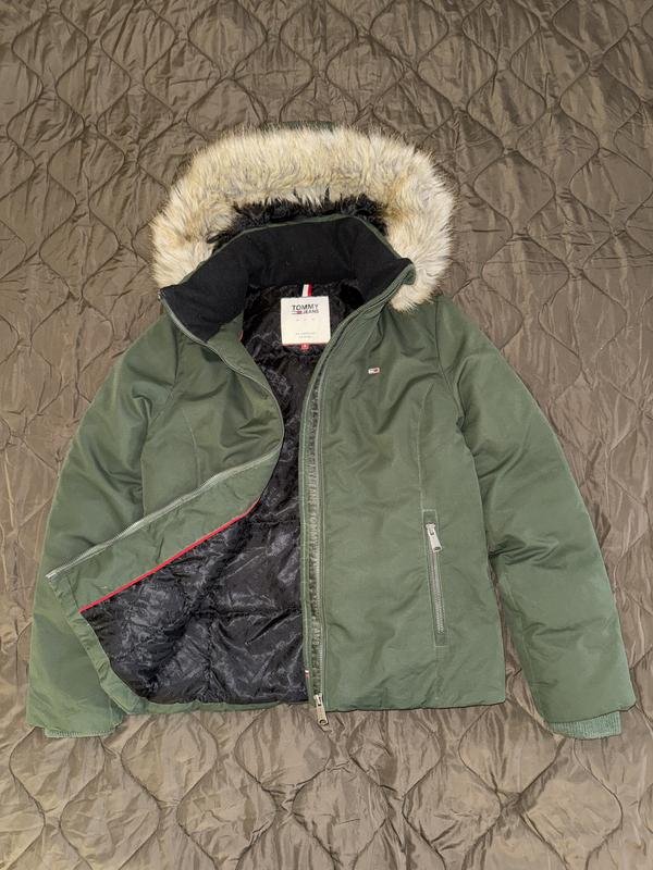 Damen Tommy Jeans Jacke Khaki Polyester S