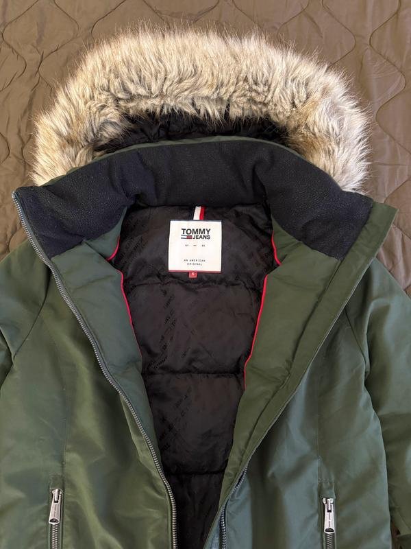 Damen Tommy Jeans Jacke Khaki Polyester S