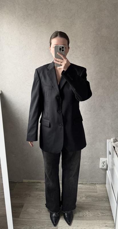 Damen Selected Blazer Schwarz 50% Wolle XL