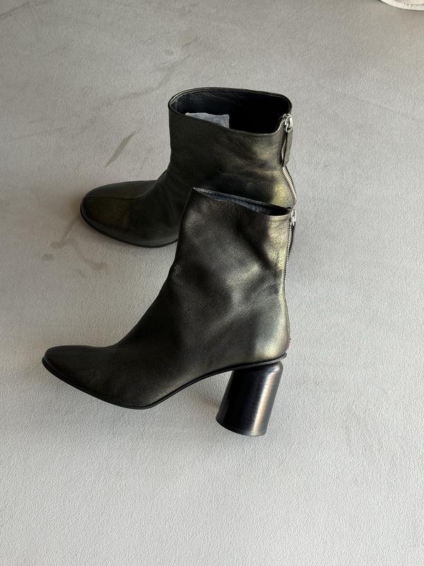Femme Halmanera Bottines Vert Cuir 40