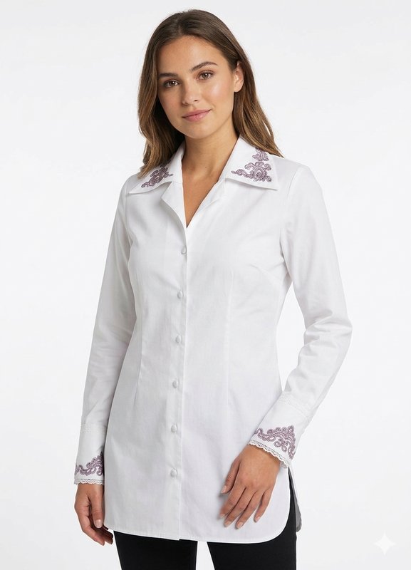 Femme Louis Féraud Chemise Blanche Coton 38