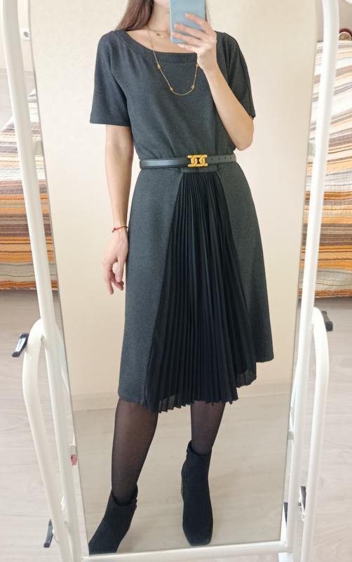 Femme Weekend Max Mara Robe Grise Viscose 42