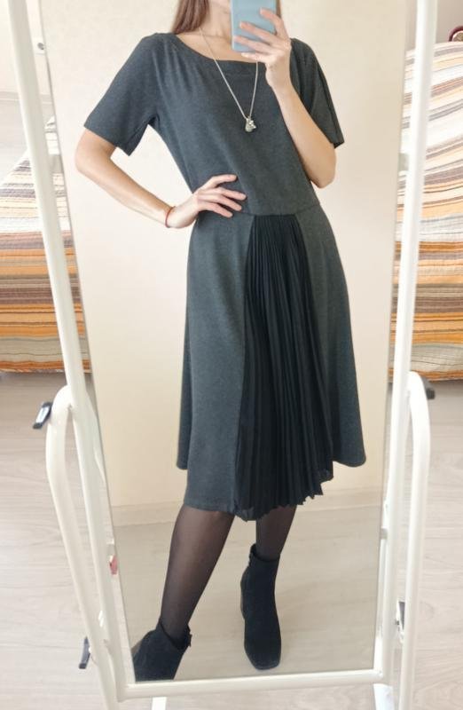 Femme Weekend Max Mara Robe Grise Viscose 42