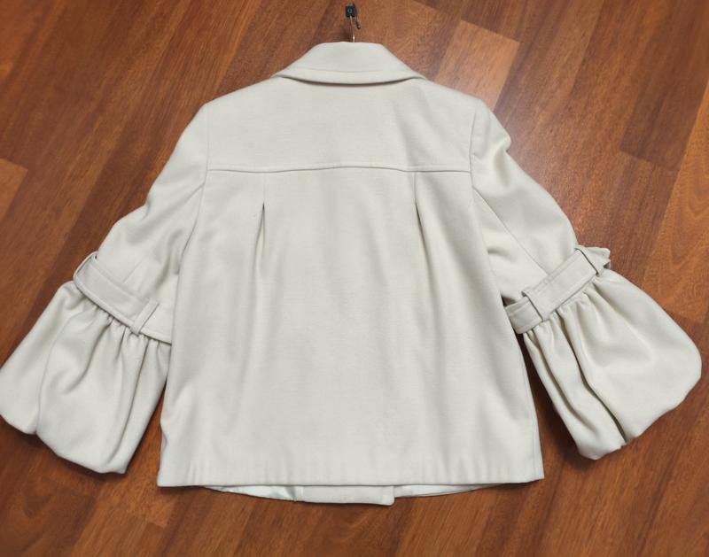 Donna Prada Cappotto Bianco Cashmere S