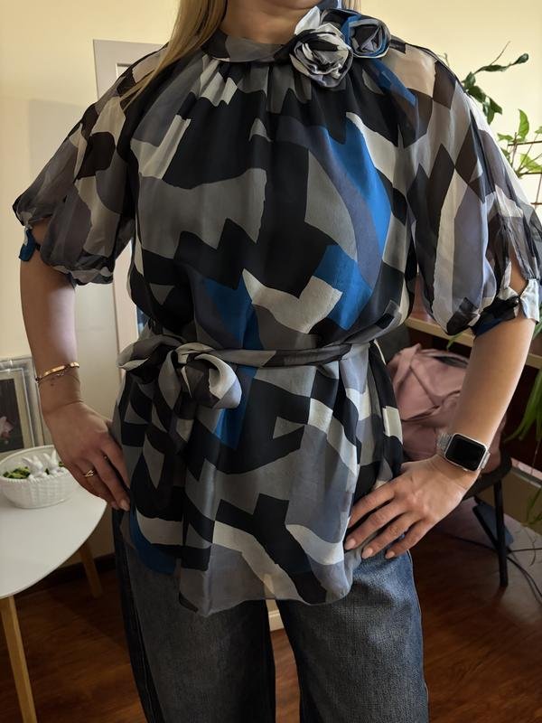 Donna Marc Jacobs Camicia Blu Navy Setà M