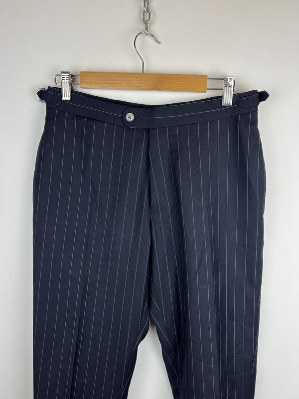 Men Suitsupply Trousers Navy Satin 30