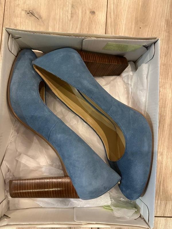 Women Michael Kors Heels Navy Suede 7.5