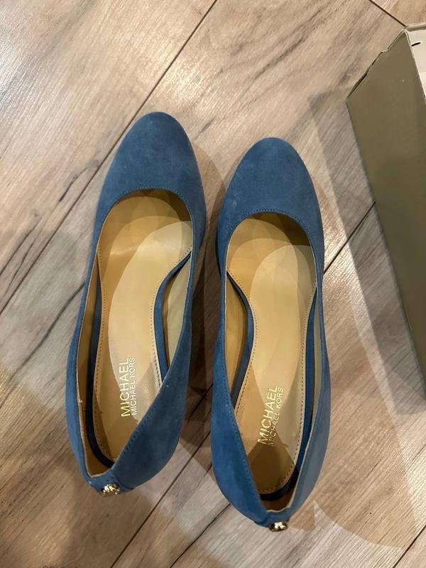 Women Michael Kors Heels Navy Suede 7.5
