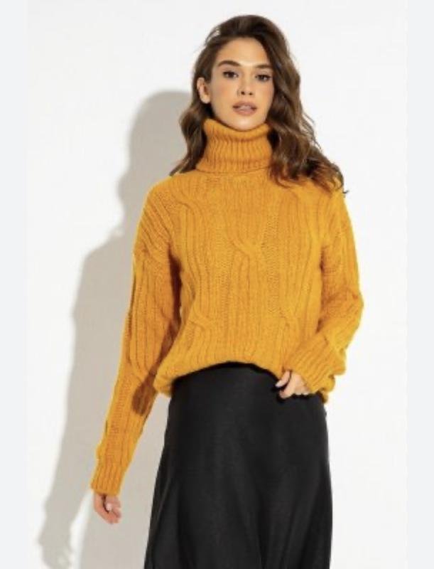 Femme Trussardi Pull Jaune Acrylique S