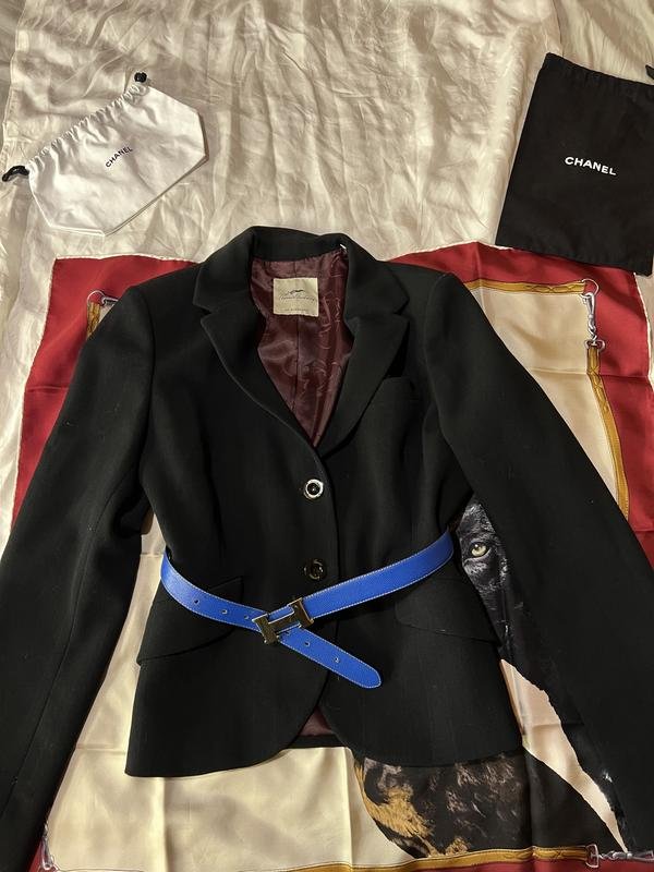 Femme Burberry Blazer Bourgogne Laine M