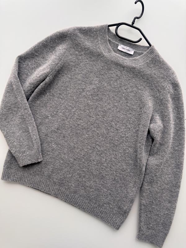 Femme Gran Sasso Pull Gris Laine M