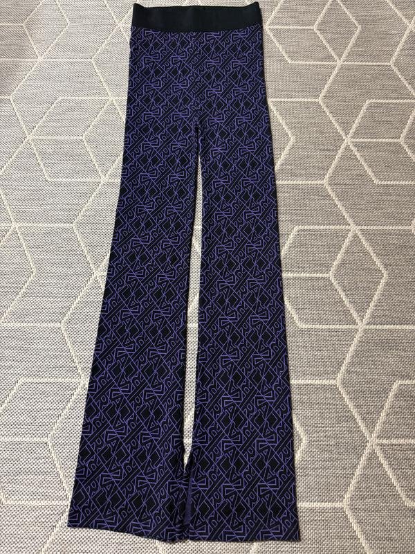 Women Karl Lagerfeld Trousers Black Cotton S