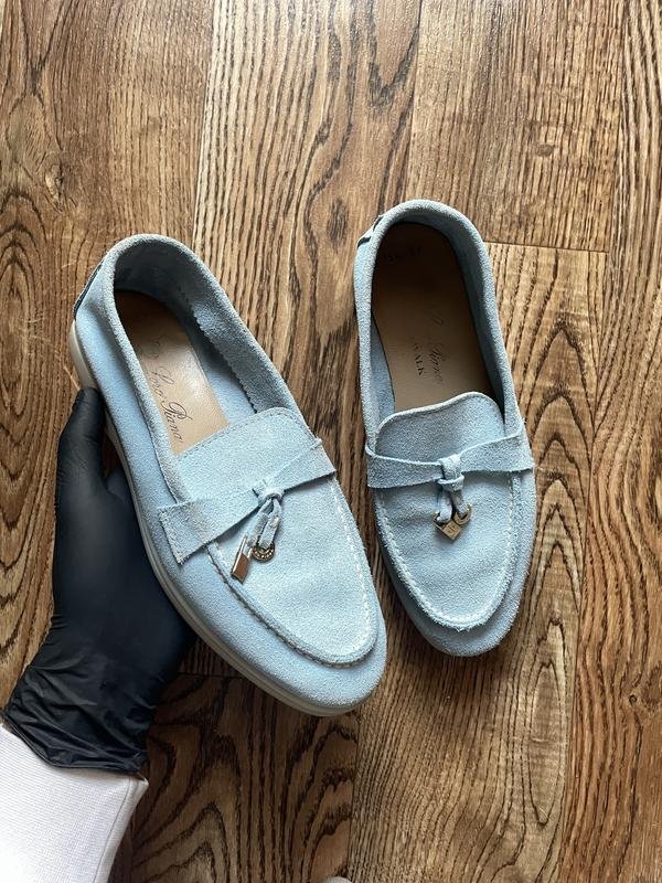 Women Loro Piana Loafers Turquoise 37