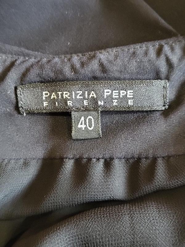 Женская Patrizia Pepe Блуза Чёрный Шерсть S