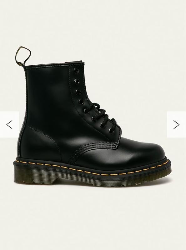 Donna Dr. Martens Stivali Neri Pelle 39