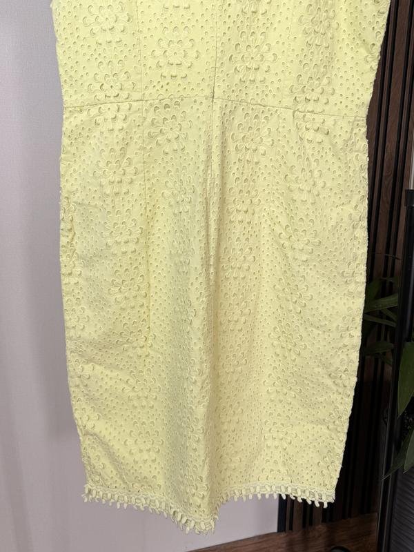 Femme Hobbs Robe Jaune Coton M