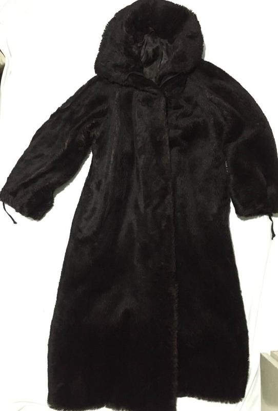 Women Peter Hahn Coat Brown Llama Wool XL