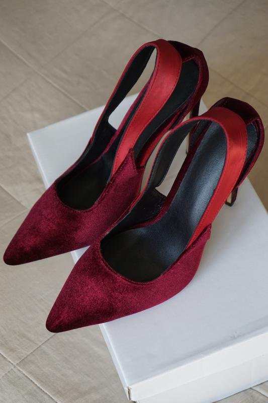 Donna Tacchi Rossi Velluto 39