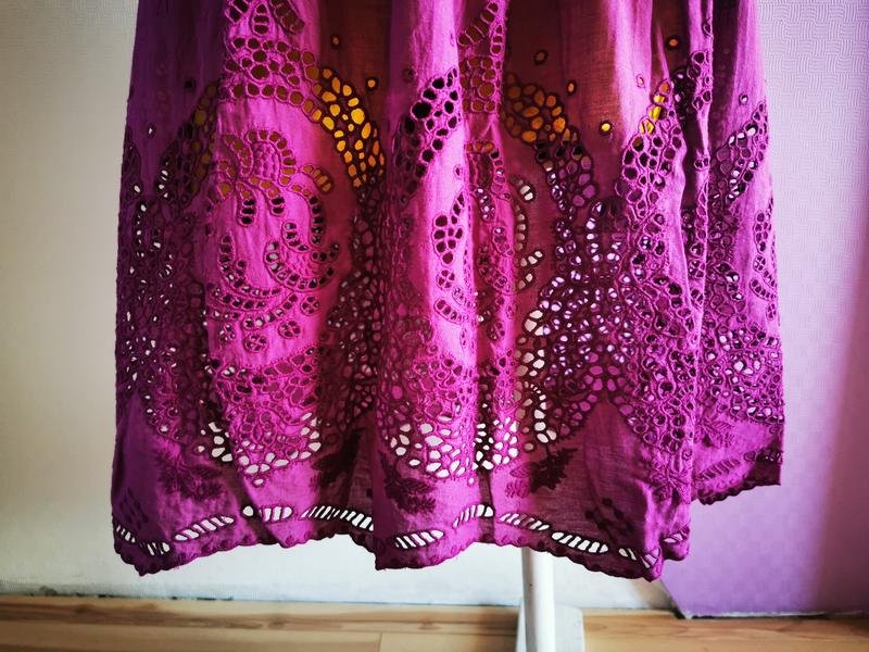 Женское Alberta Ferretti Платье Сиреневый Хлопок S