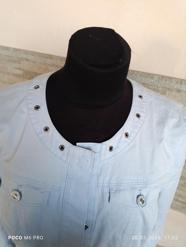 Femme Gerry Weber Veste Bleue Coton M