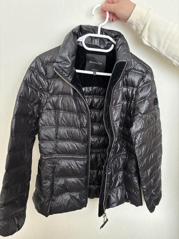 Damen Massimo Dutti Jacke Schwarz Polyester S