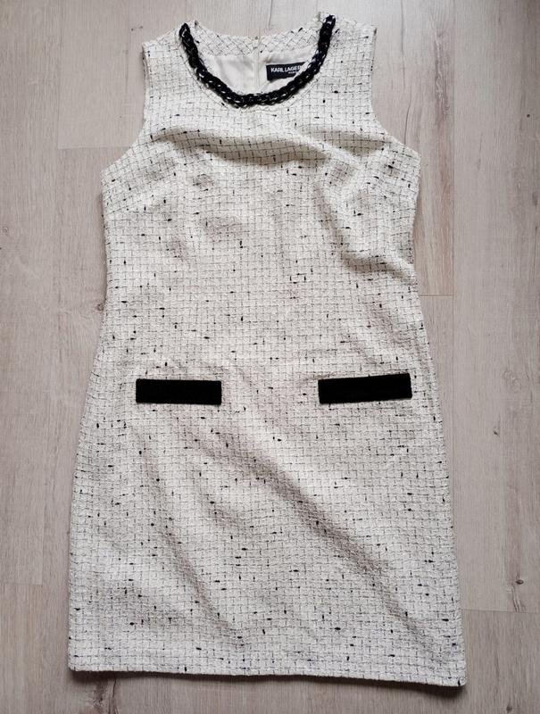 Women Karl Lagerfeld Dress Black Acrylic M