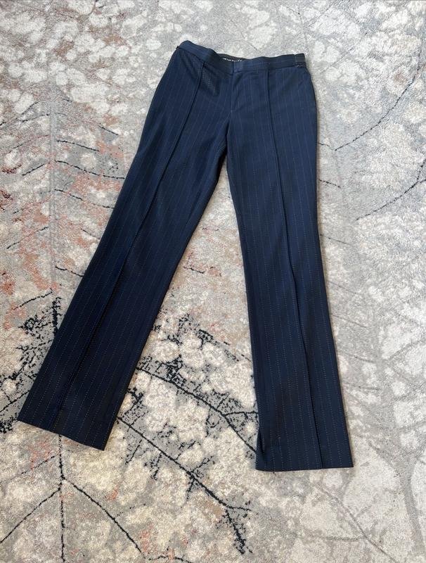 Femme Ralph Lauren Pantalon Bleu Marine Coton XS
