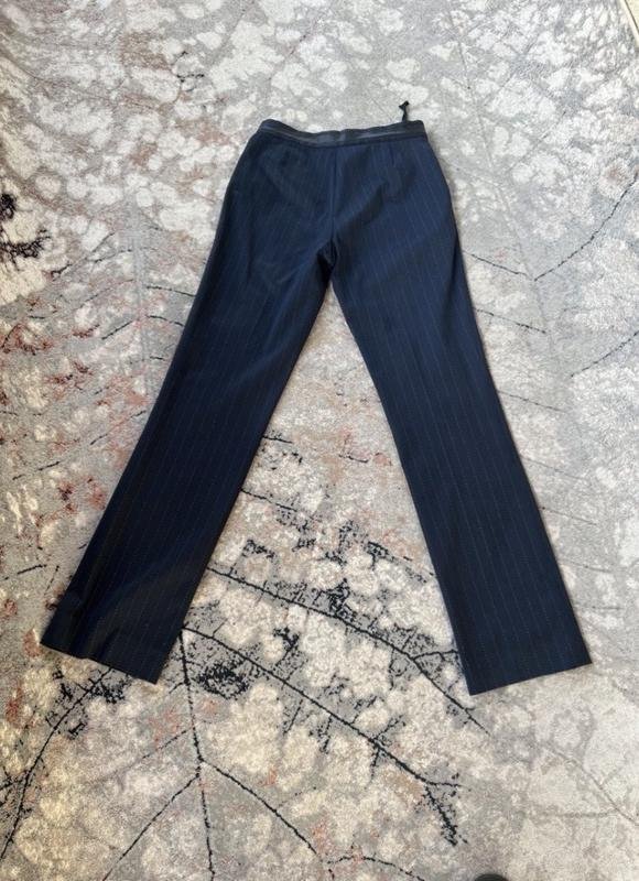 Femme Ralph Lauren Pantalon Bleu Marine Coton XS