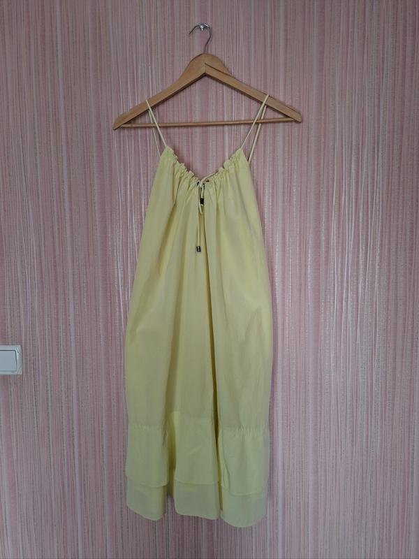 Women Burberry Dress Yellow Cotton S