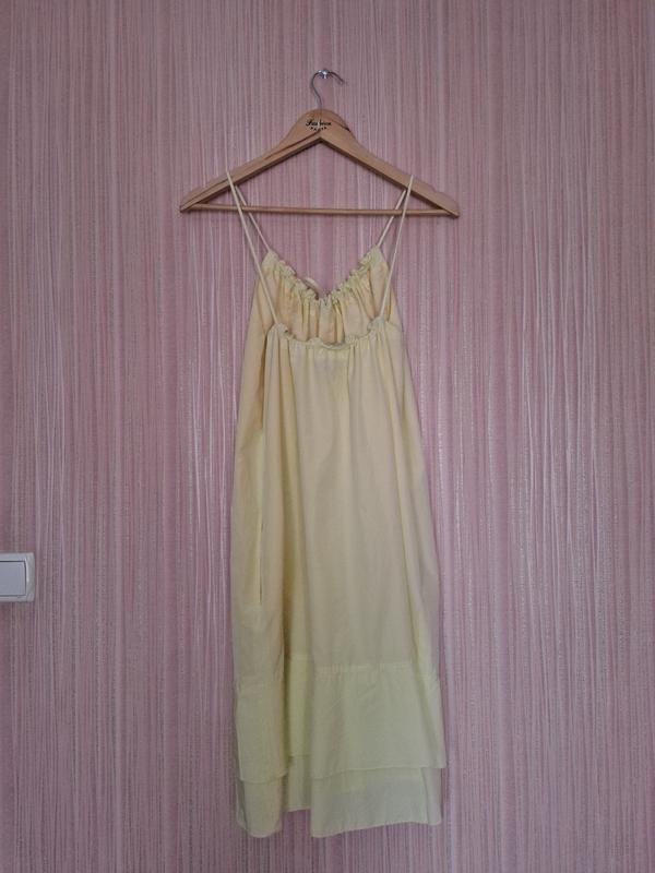 Women Burberry Dress Yellow Cotton S