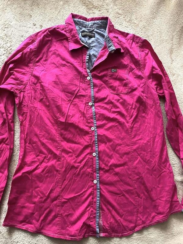 Femme Napapijri Chemise Fuchsia Coton M