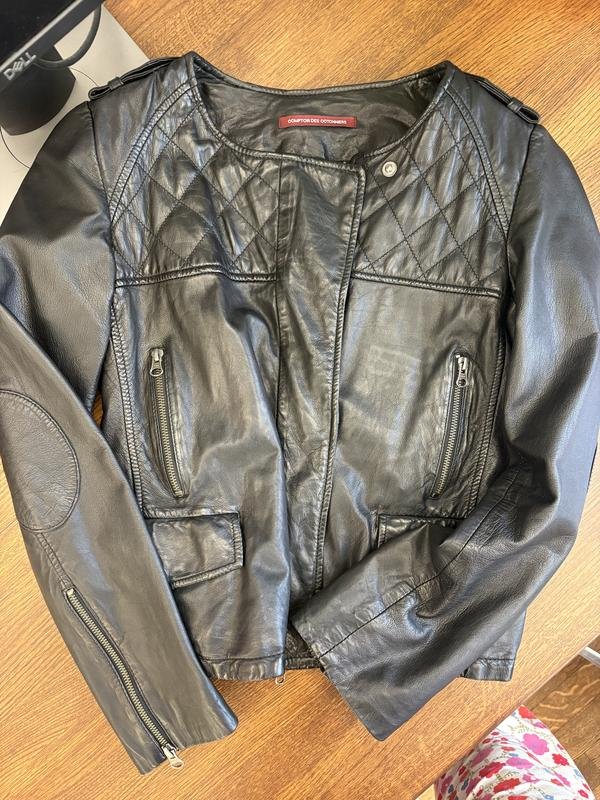 Damen Comptoir Des Cotonniers Jacke Schwarz Leder