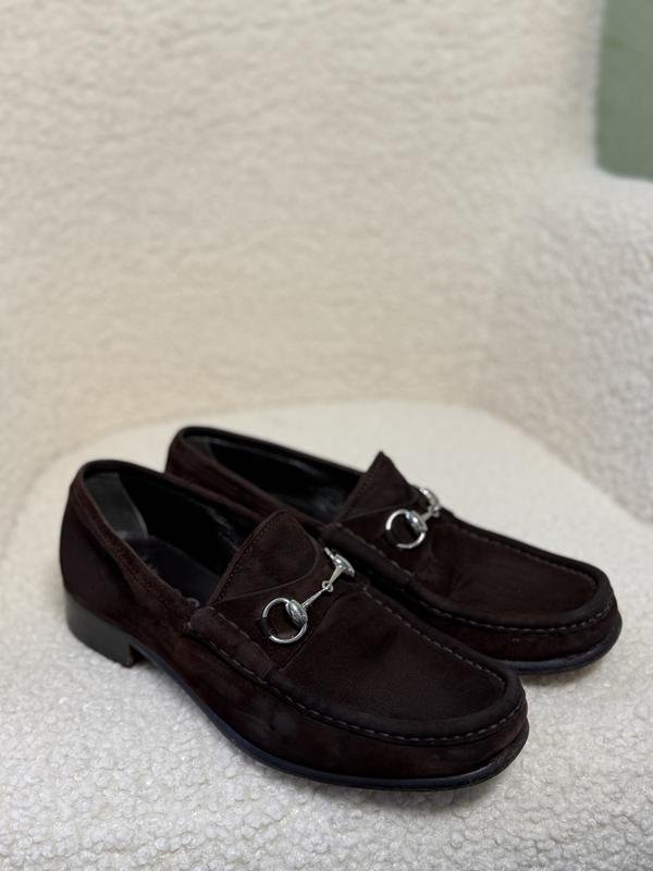 Uomo Gucci Tacchi Marrone Suede 42