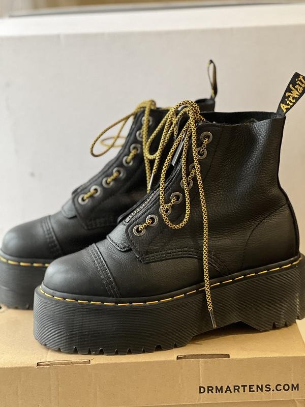 Donna Dr. Martens Stivali Neri Pelle 39