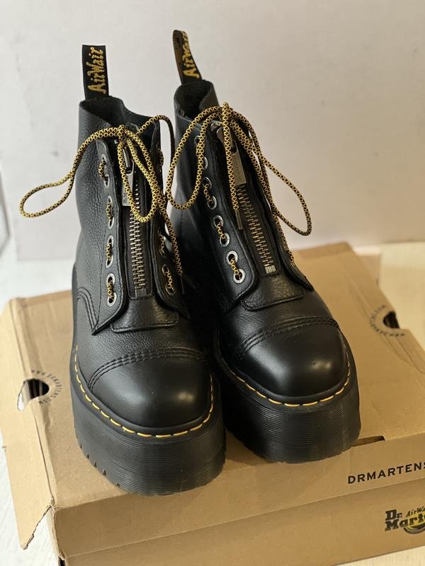 Donna Dr. Martens Stivali Neri Pelle 39