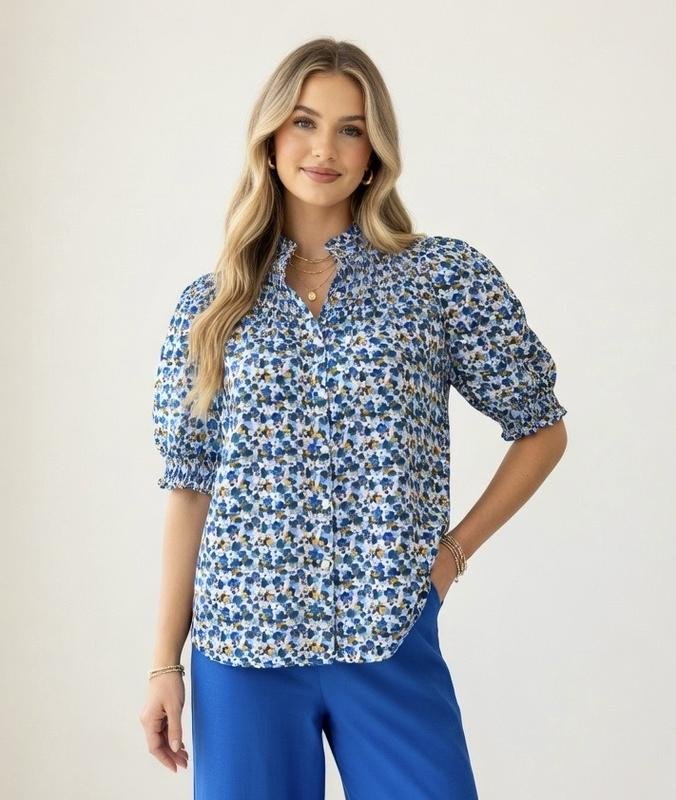 Donna Boden Camicia Bianca Cotone S