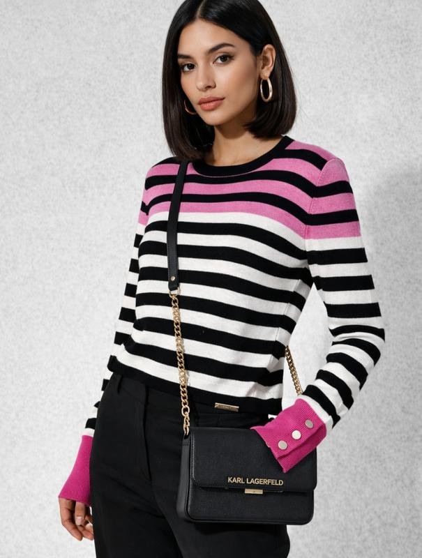 Damen Karl Lagerfeld Pullover Mehrfarbig Baumwolle