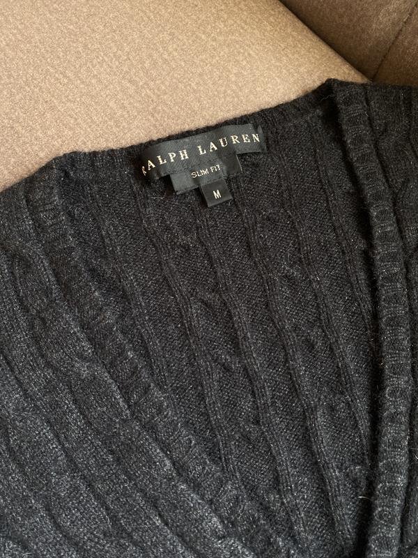 Femme Ralph Lauren Pull Gris Cachemire S