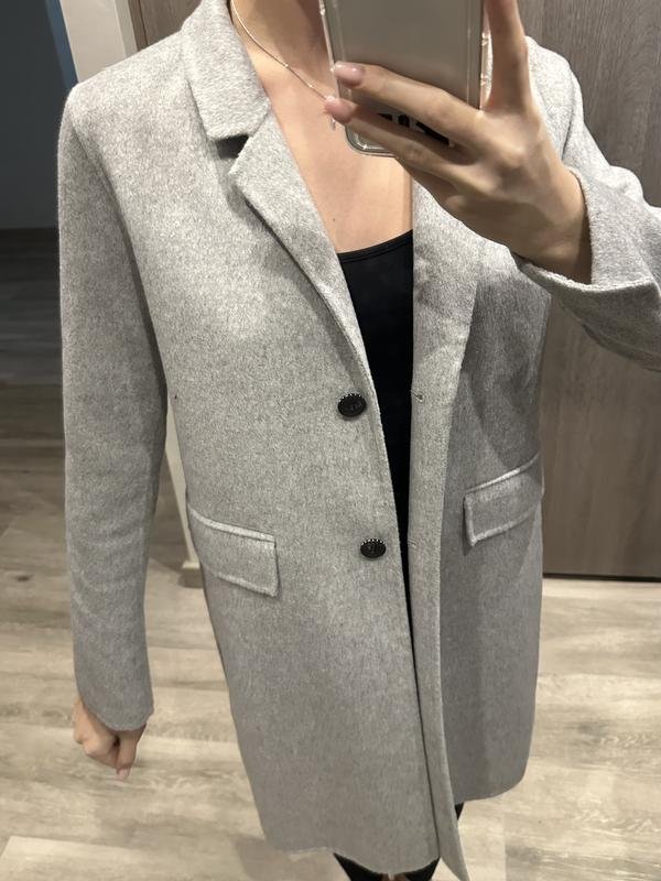 Women Gant Coat Grey Wool S
