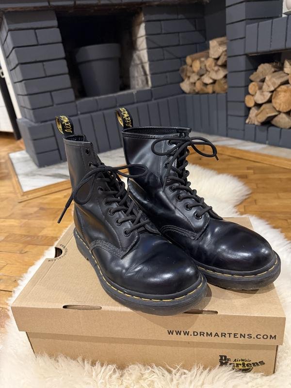 Donna Dr. Martens Stivali Nero Pelle 38